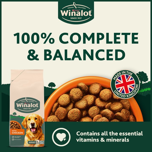 Winalot chicken dry dog food - British product