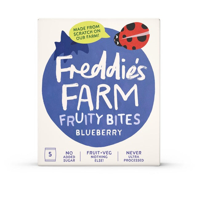 Freddie's Farm Fruity Bites Blueberry kids fruit snacks 100g - British product