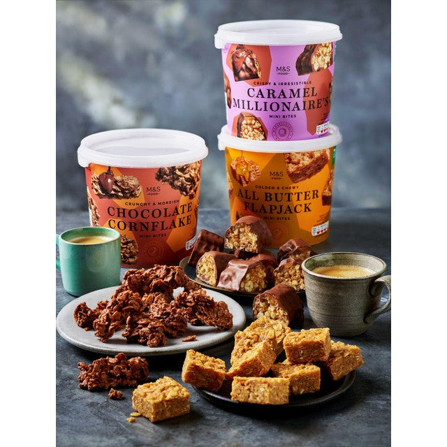 M&S flapjack mini bites 320g, imported from the UK