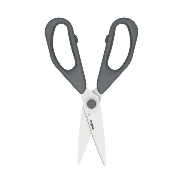 Zyliss black household scissors with wheat straw handle (British brand)