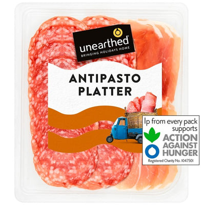M&S Cured Meat Selection with Milano Salami, Napoli Salami, and Prosciutto Crudo 95g- Buy online at McGrocer