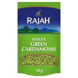Rajah whole green cardamom spices 50g, imported from the UK