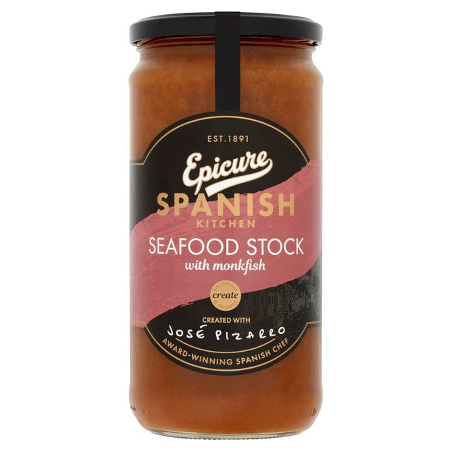 Epicure Spanish Seafood Stock with Monkfish 680ml - British product