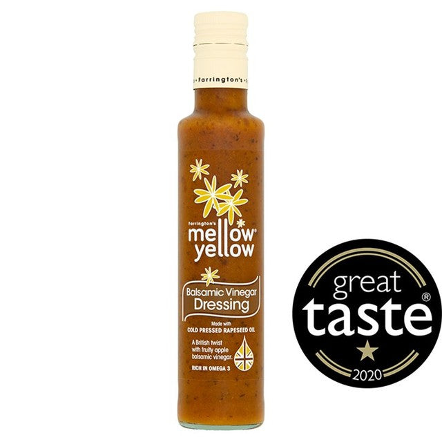 Farringtons Mellow Yellow Apple Balsamic Vinegar Dressing 250ml - British product