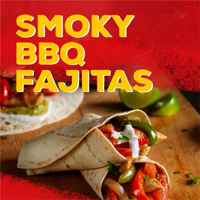 Old El Paso smoky BBQ fajita kit 500g, imported from the UK