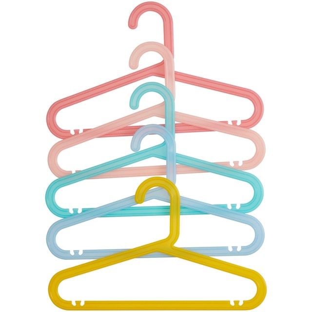 Premier Housewares kids hangers multicolour set of 20 (British brand)