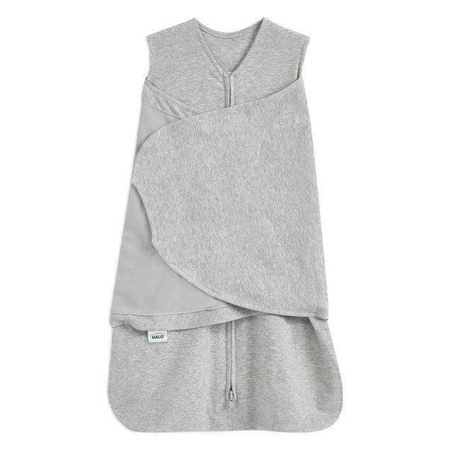 Halo SleepSack 1.5 TOG 100% Cotton Heather Grey Swaddle 0-3 mths, UK version
