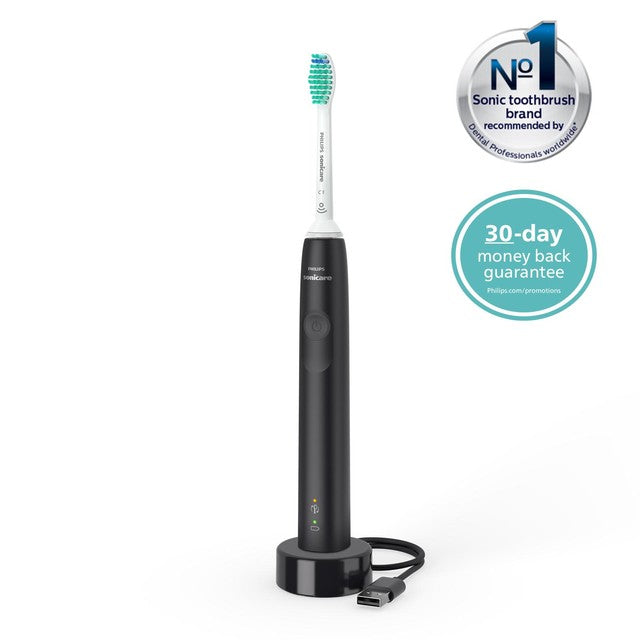 Philips Sonicare Series 3100 Black electric toothbrush, imported from the UK
