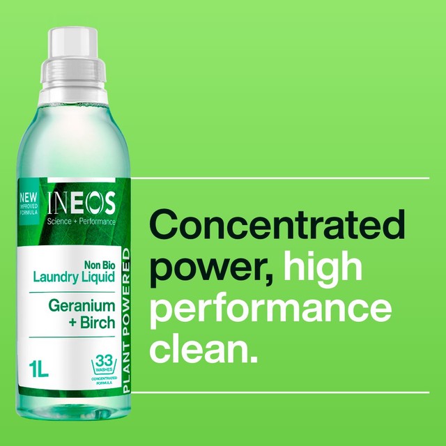 INEOS Non Bio Laundry Liquid Geranium and Birch 1000ml, UK version