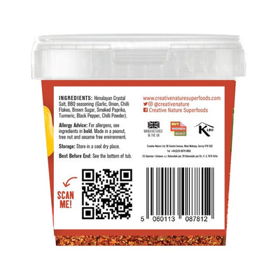 Creative Nature Mélange d'assaisonnement BBQ sel rose de l'Himalaya artisanal 100g