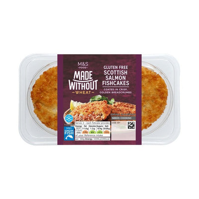 M&S Made Without Galettes de saumon écossais sans gluten, paquet de 2, 170 g