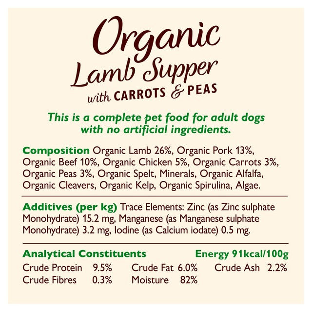 Lily's Kitchen organic dog food dinners multipack 10x150g, UK version