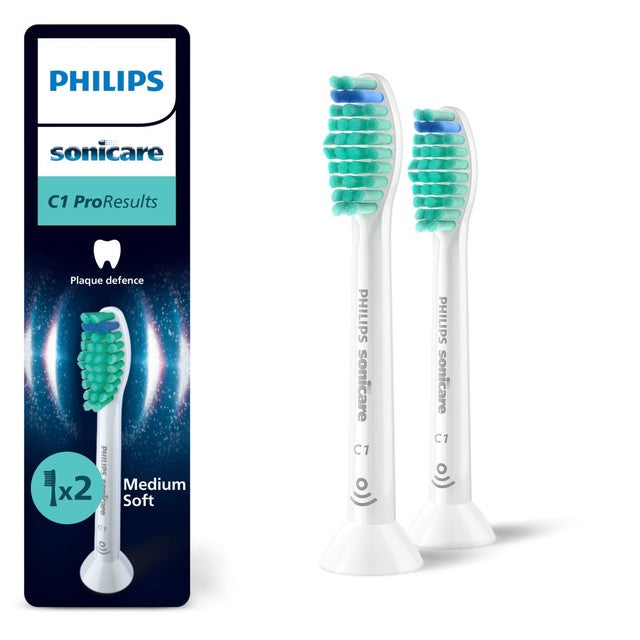 Philips Sonicare C1 ProResults brush head 2 pack, imported from the UK