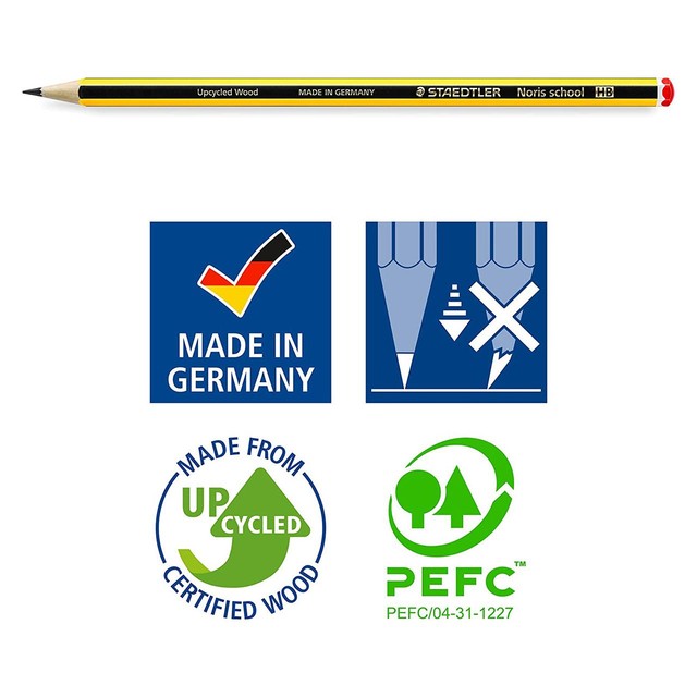 Staedtler Noris HB Pencils 5 pack imported (British brand)
