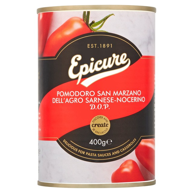 Epicure San Marzano whole peeled tomatoes 400g - British product