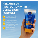 Nivea sun cream Invisible Finish SPF50+ 150ml, imported from the UK