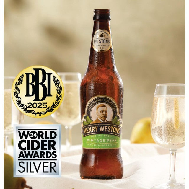 Henry Weston Vintage Pear cider 500ml, UK version