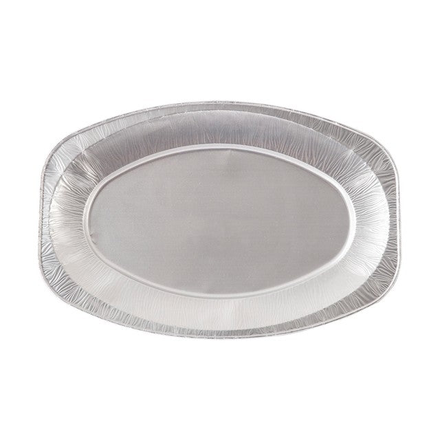 Duni oval aluminium serving platters 33cm, imported from the UK