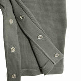 M&S waffle jersey dungaree set in khaki for 0-3 months, imported from the UK