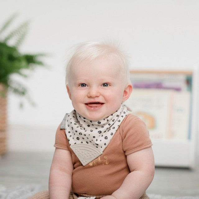 Cheeky Chompers Neckerchew Leopard Spot One Size - British product