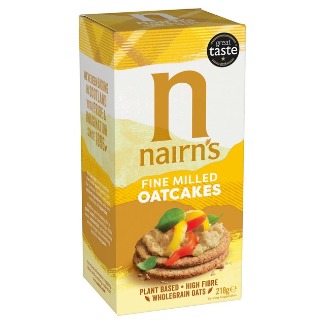 Nairn's Fine Oatcakes 218g, imported from the UK