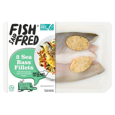 Fish Said Fred Wolfsbarschfilets mit Zitronengras, Chili & Korianderbutter 210g