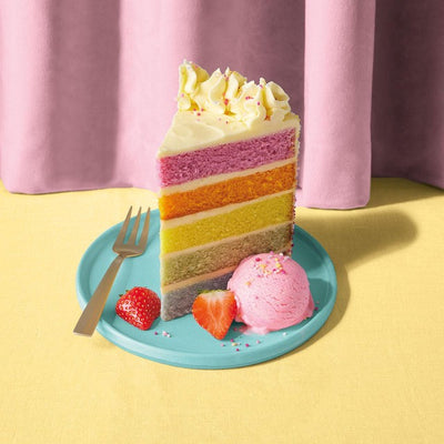 M&S M&S Rainbow Layer Cake Sponge Cake 900g- Buy online at McGrocer