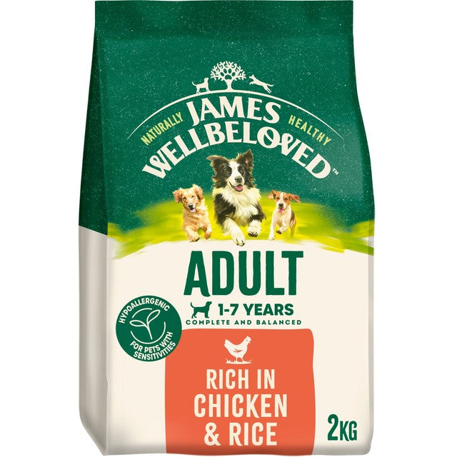 James Wellbeloved dry dog food chicken and rice 2kg - British product