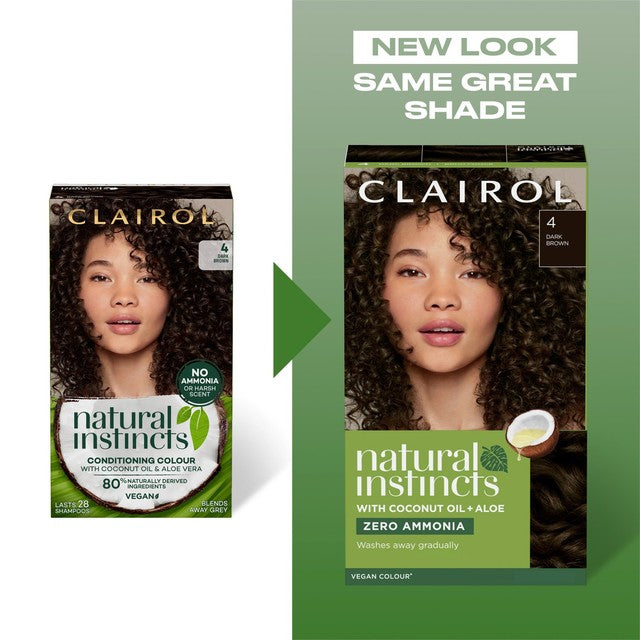 Clairol semi permanent hair dye dark brown - British product