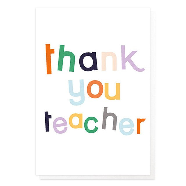 Caroline Gardner thank you teacher cards 10 pack, UK version