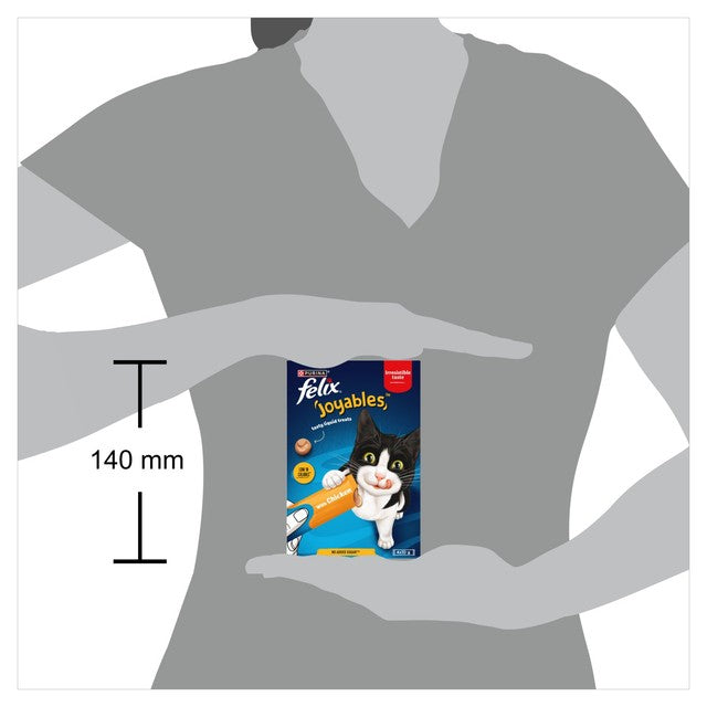 Felix Joyables chicken liquid cat treats 4 x 10g - British product