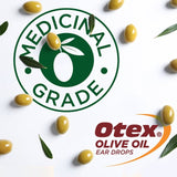 Otex olive oil ear drops, imported from the UK