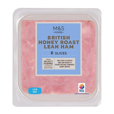 M&S M&S British Lean Honey Roast Ham 8 Slices- Buy online at McGrocer