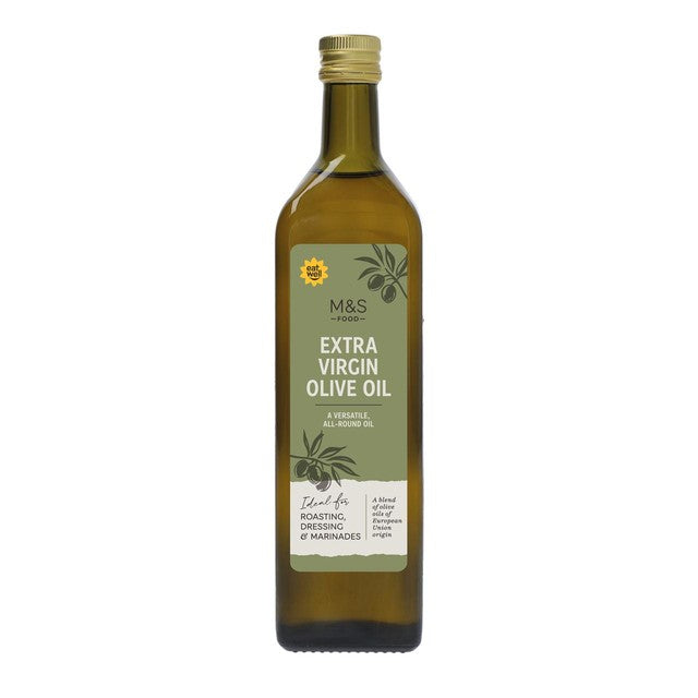 M&S Extra Virgin Olive Oil 1L Bottle, imported from the UK.