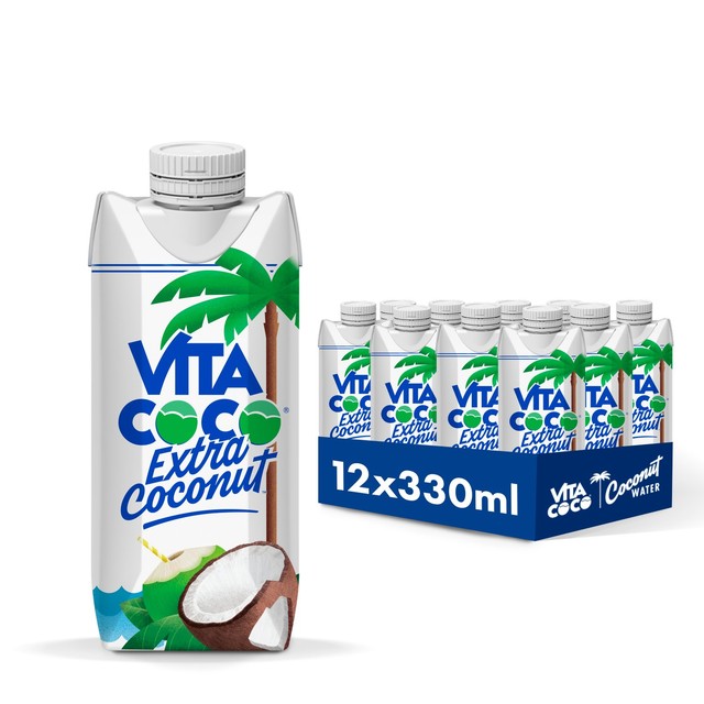 Vita Coco extra coconut water multipack 12 x 330ml (British brand)