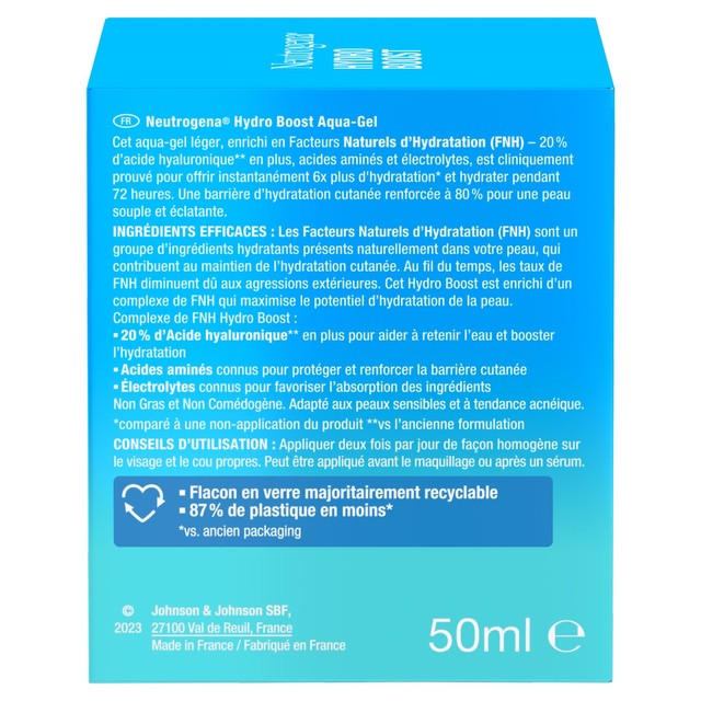 Neutrogena Hydro Boost Hydrating Water Gel Moisturiser 50ml, imported from the UK