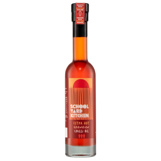 School Yard Kitchen Ghanaian chilli oil extra hot, imported from the UK