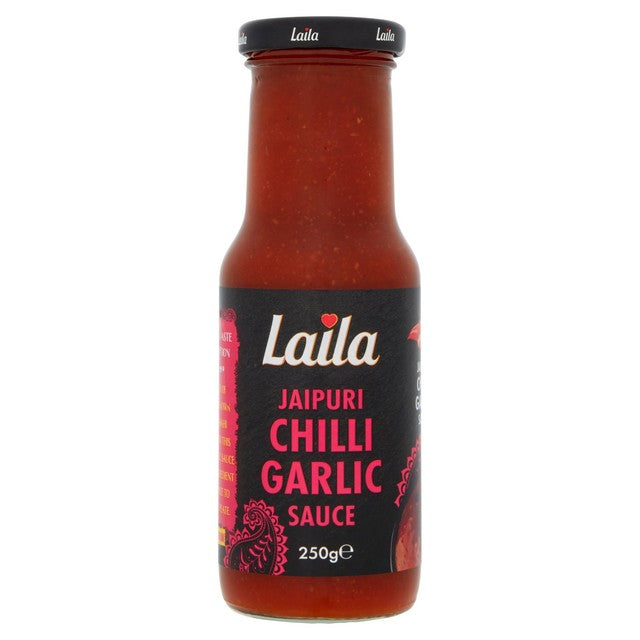 Laila Chilli Garlic Sauce Medium 250g, UK version