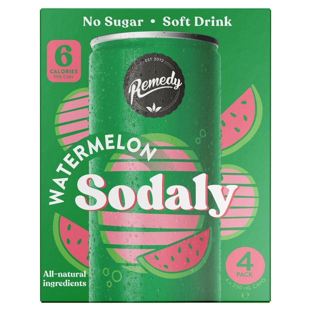 Sodaly Watermelon multipack soft drink - British product