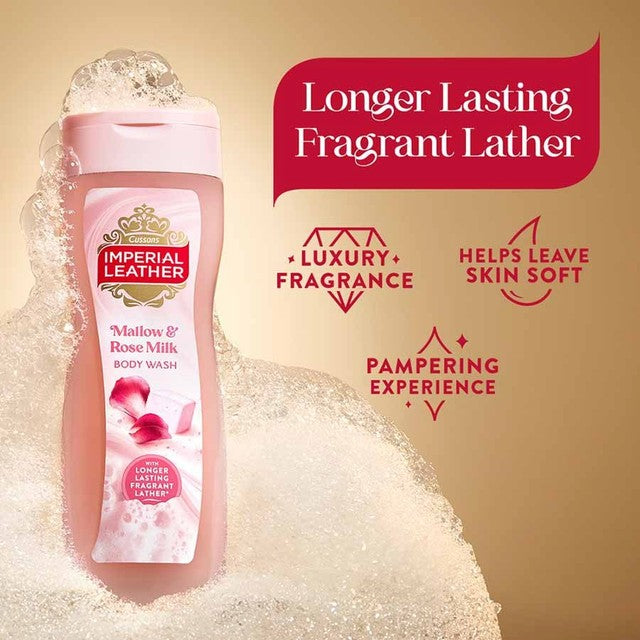 Imperial Leather Mallow and Rose Milk Shower Gel, UK version