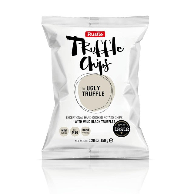 Rustle wild black truffles potato crisps 150g, imported from the UK