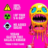 Zombie Snacks mini fruit bars variety pack (British brand)