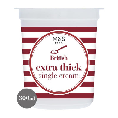M&S British Extra Thick Single Cream 300ml