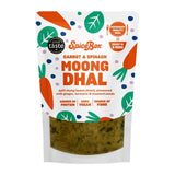 Spice Box carrot and spinach moong dhal frozen meal - British product