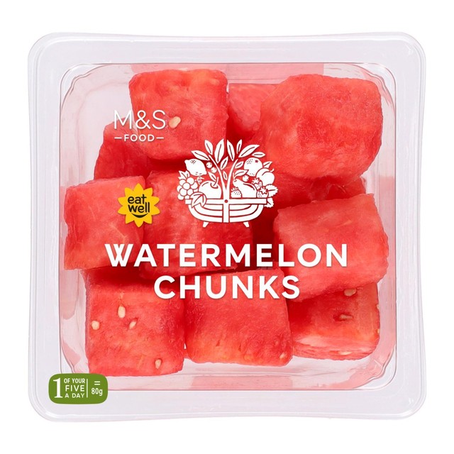M&S watermelon chunks 350g, imported from the UK