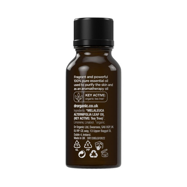 Dr Organic tea tree pure essential oil 10ml - British product