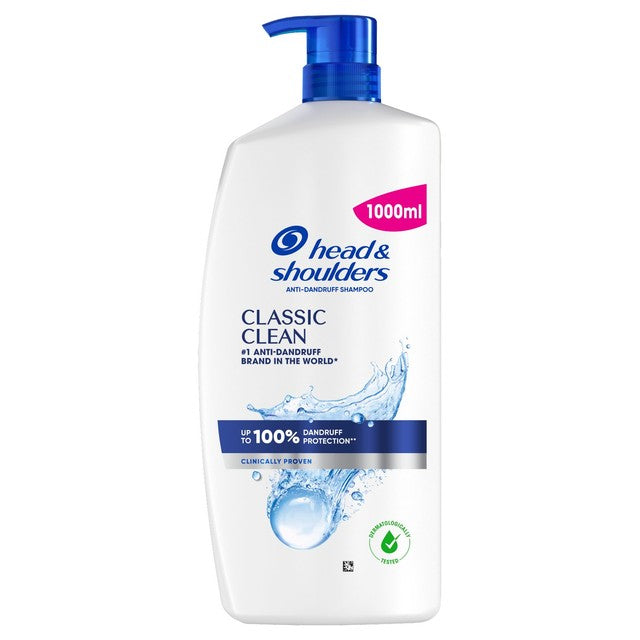 Head & Shoulders Classic Clean anti-dandruff shampoo 1000ml, UK version