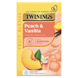 Twinings peach and vanilla herbal infusion tea 20 bags (British brand)