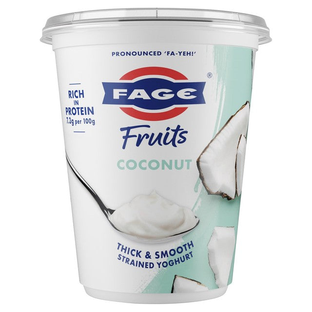 FAGE Greek strained coconut yogurt (British brand)