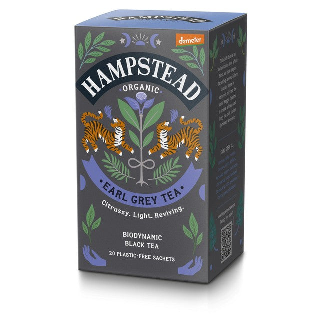 Hampstead Tea Organic Earl Grey tea bags 20s, UK version